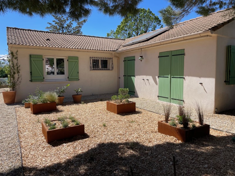 Création d'un jardin zen sur la commune de  Bouc-Bel-Air