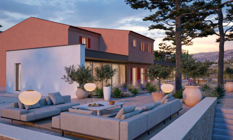 Conception d'un jardin sur la commune du Tholonet Aix en Provence