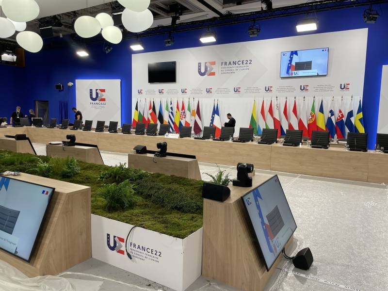 Location et mise en place de plantes pour le conseil de l'Union Europeene à Paris