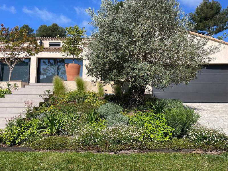 conception paysagère à la réalisation complète Bouc Bel Air