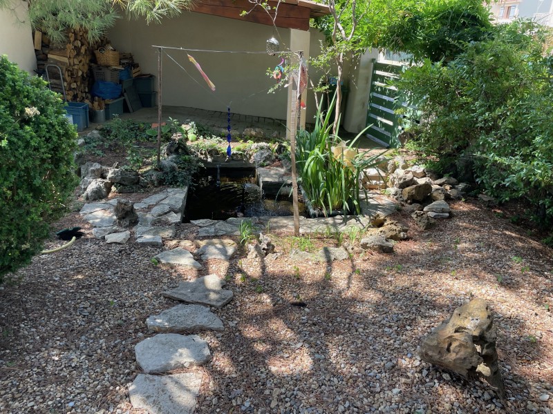 Création d'un jardin zen sur la commune de  Bouc-Bel-Air